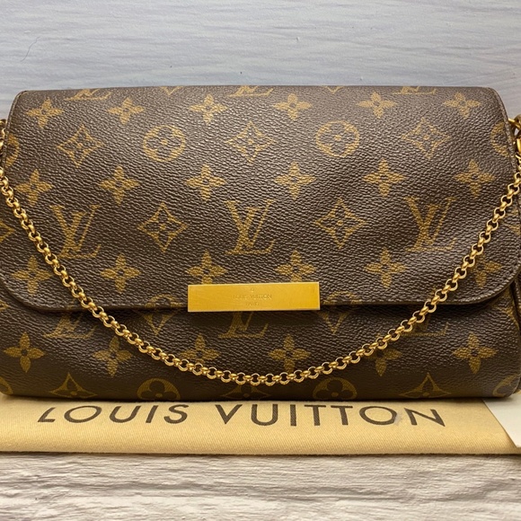 Louis Vuitton Favorite MM Monogram Chain Clutch Crossbody (DU4173) - Picture 11 of 12